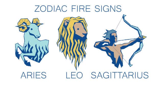 signes feu zodiaque
